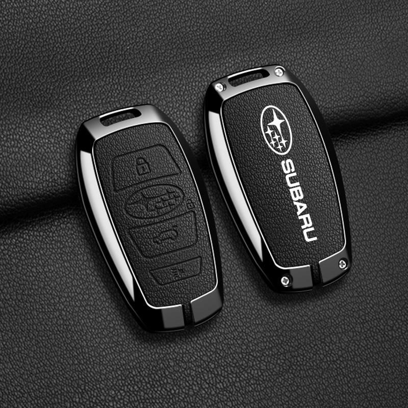 Compatible Subaru Key Case: Full Coverage Protective Shell for Forester, Outback, BRZ, Legacy, XV with Metal Buckle.