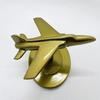 15.24 Cm Brass Finish Aeroplane Classic for Home, Office, Table Desk Decor, Showpiece Gift and Collectible