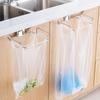 Steel Trash Bin Kitchen Garbage Bag Rack Storage Organizer Hanging Basket Trash Bag Holder