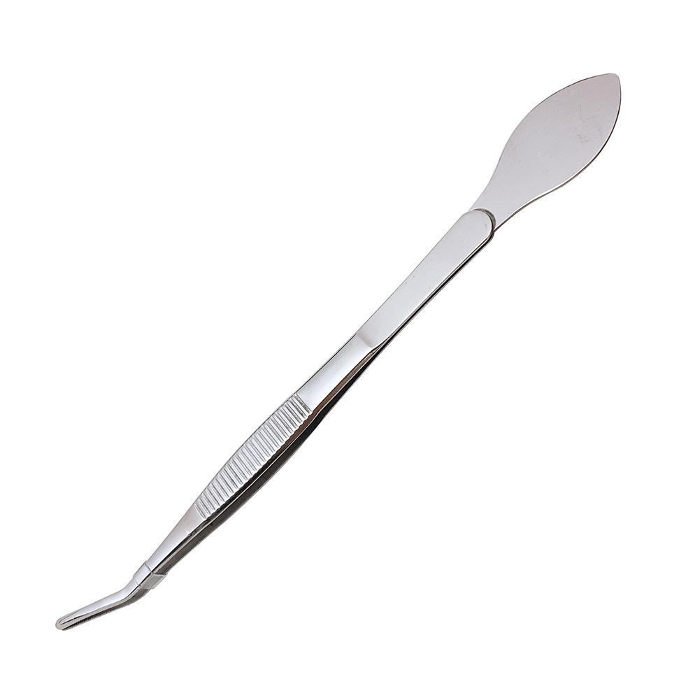 Грабли для корней из нержавеющей стали 304 2 в 1 с эргономичной ручкой, инструмент для обработки почвы, пинцет для суккулентов, бонсай