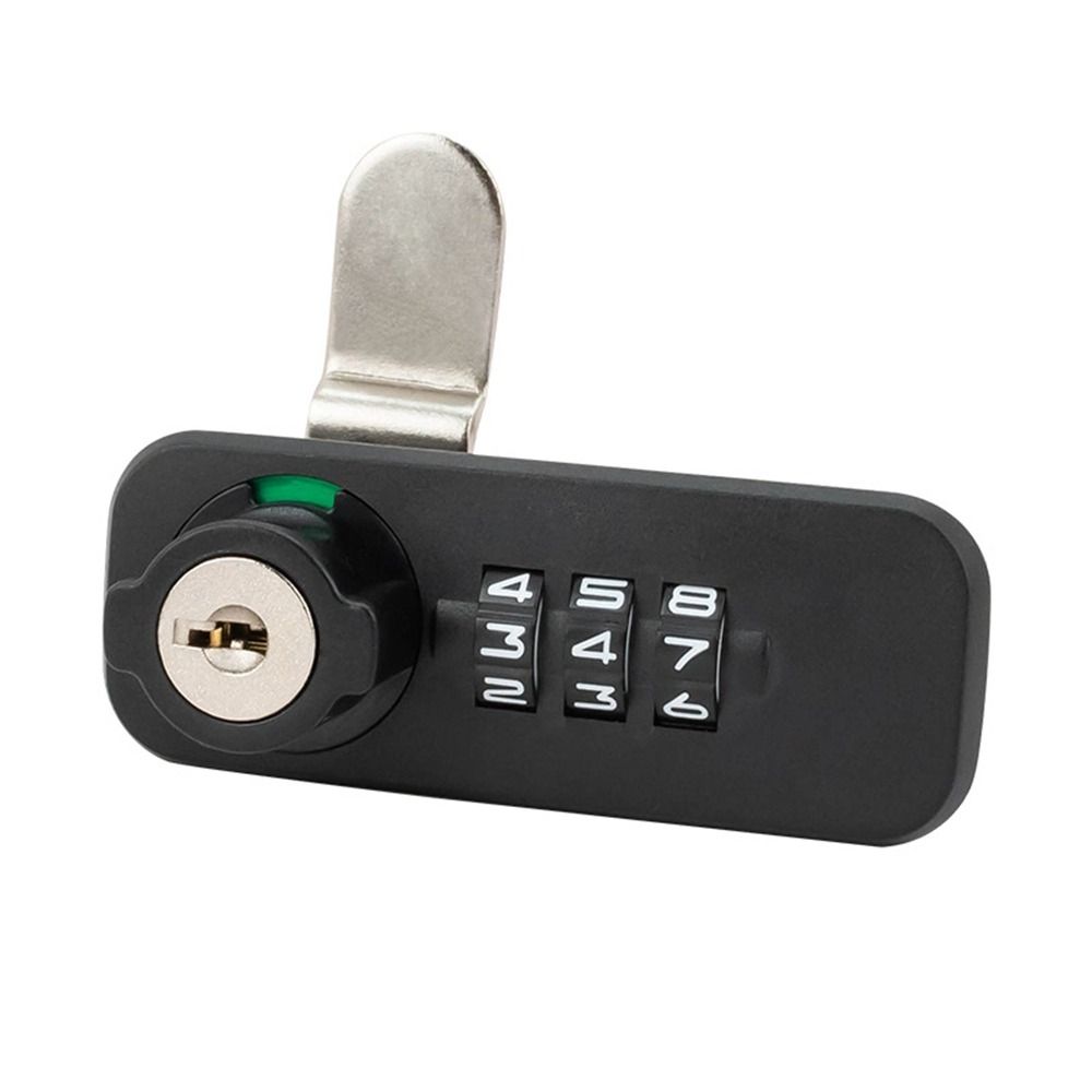 New Zinc Alloy Password Lock 3 Digital Code Anti-theft Combination Lock Security Hardware Drawer Lock Cupboard Drawer