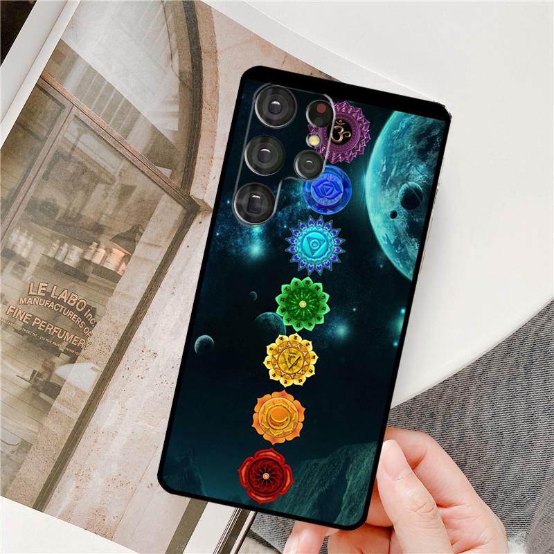 Чехол для телефона Samsung Galaxy S25 Ultra S9 S10 S20 FE S21 S22 S23 Plus S24 Ultra Mandala Chakra Insist Yoga Полное покрытие