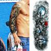 1 PC 480*170MM Full Arm Temporary Tattoo Sticker Sleeve Men Women Fashion Sexy Fake Tattoo Wolf  Lion Tiger Painting Tattoo Skull Angel Tattoo