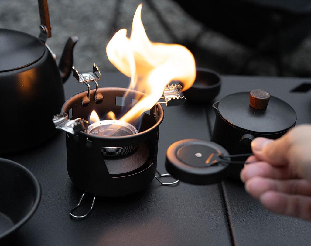 Ultra-Light Portable Alcohol Stove for Outdoor Use
