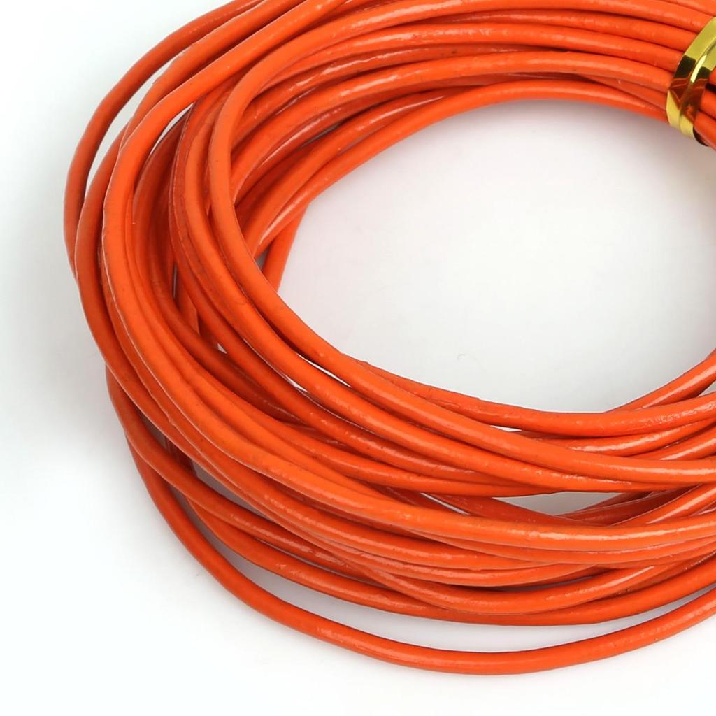 Натуральная круглая кожаная нить для изготовления браслетов, ювелирных изделий, DIY, шнур, шнур