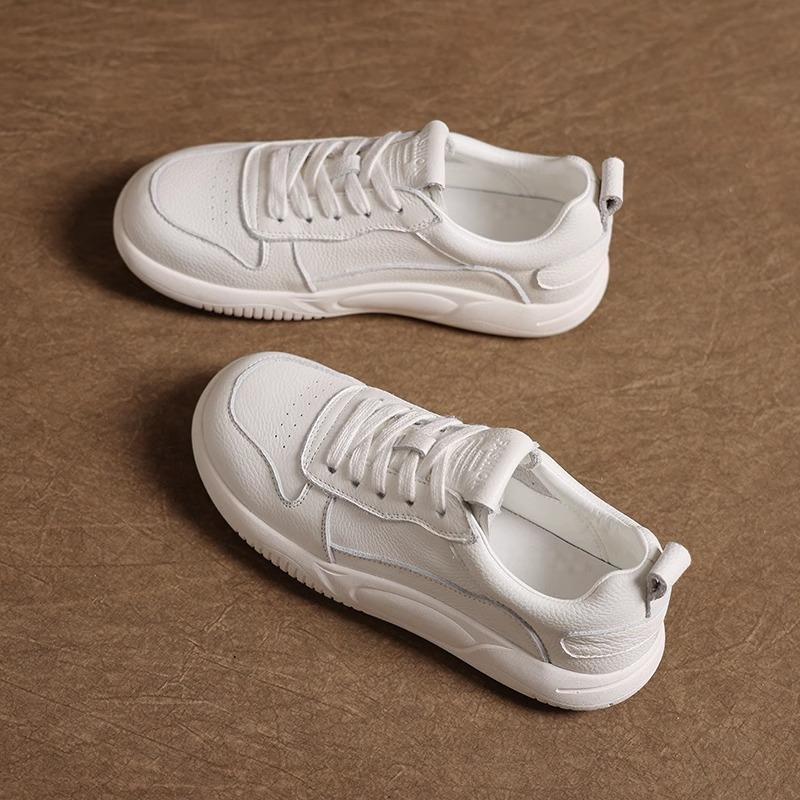 Модные женские белые кроссовки Весенне-летняя мода Дышащие Нескользящие Повседневные туфли Легкие Удобные На шнуровке Уличные Балетки
