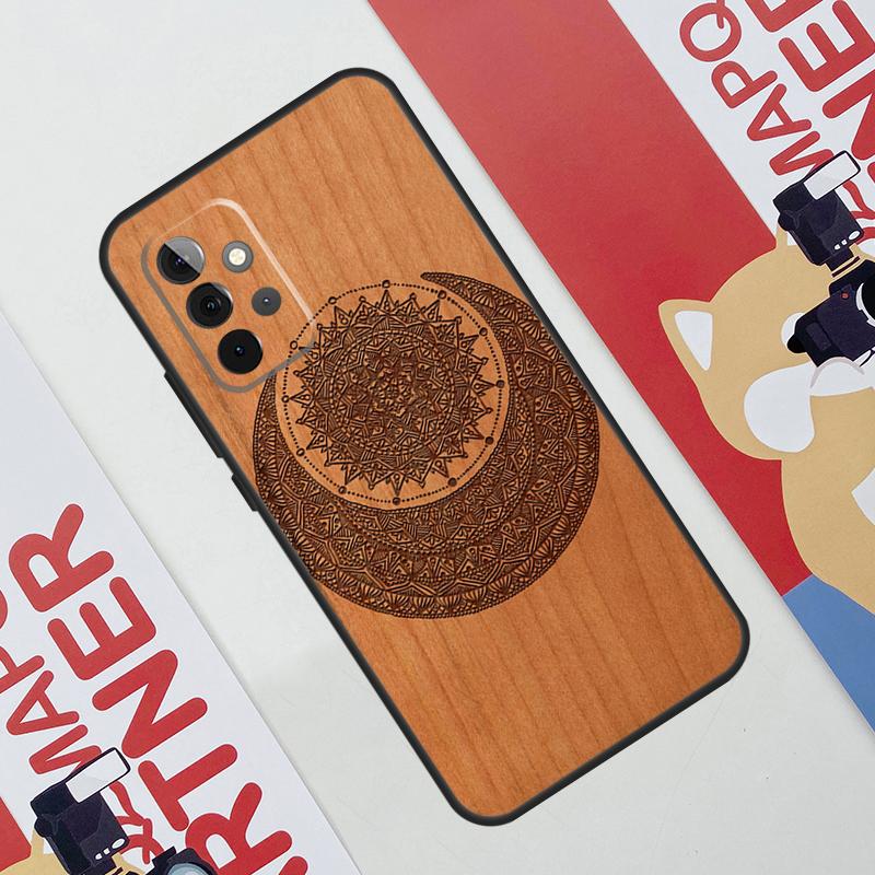 Tree Rose Skull Cactus Wood Case For Samsung Galaxy A52 A32 A12 A56 A36 A16 A13 A23 A33 A53 A54 A34 A14 A15 A35 A55 A17