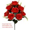 12 Heads Valentine's Day Flowers Mini Crystal Grass Bouquet Natural Simulated Rose  Home Decorative