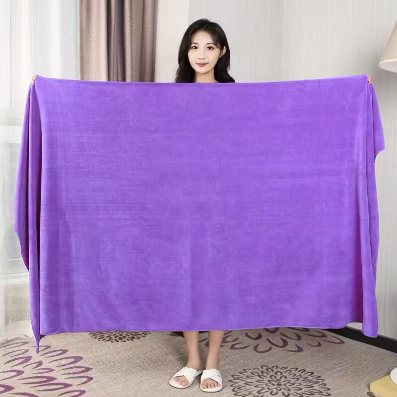 Enhanced Beauty Salon Four-Season Absorbent Bath Towel - Thick, Soft, Wrap-Around Design