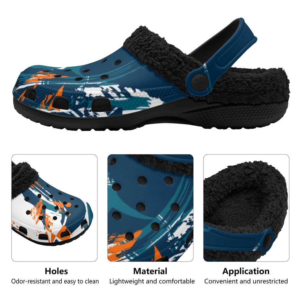 1 пара теплых сабо на подкладке из ЭВА и меха для мужчин и женщин, уютные зимние комфортные тапочки, мягкая легкая обувь для дома и улицы