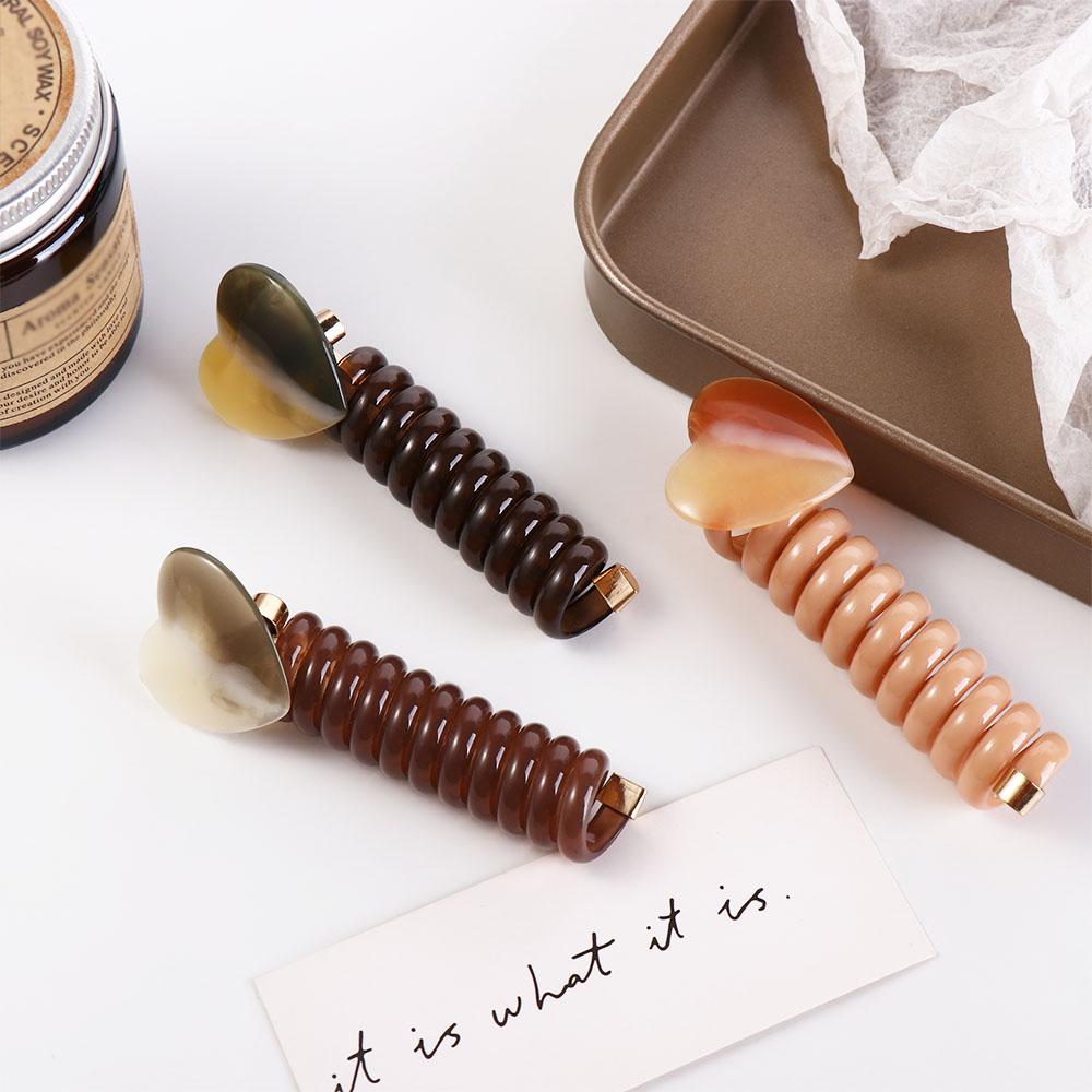 Elastic Telephone Line Headband Straight Braid Hair Tie Elegant Telephone Wire Hair Rope  Girl