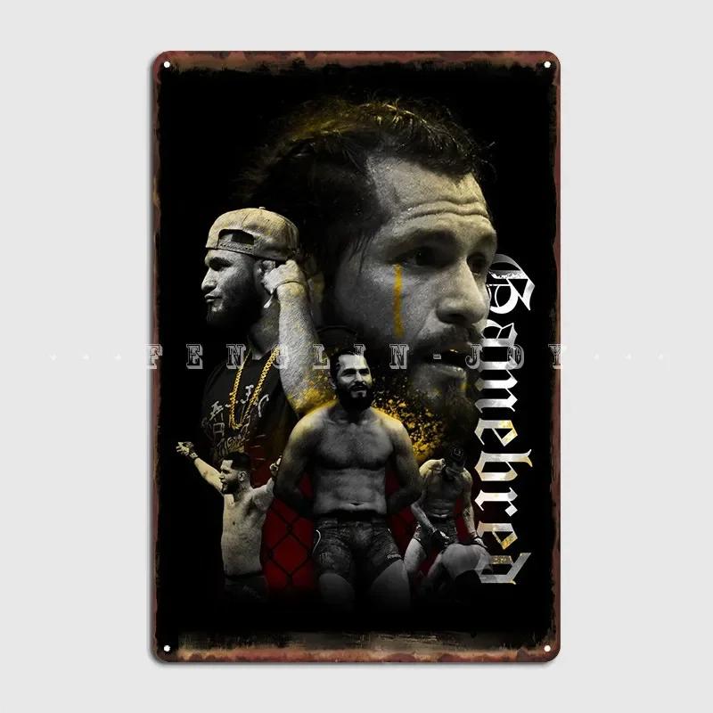 Jorge Gamebred Masvidal Metal Sign Cinema Kitchen Pub Garage Decoration Plaques Tin Sign Poster