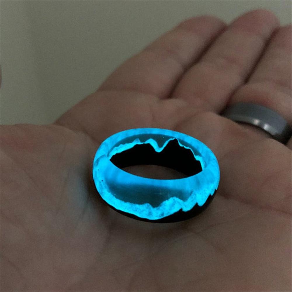 JMXD-Wood Ring Feature Ring Смола Ring Luminous Ring, Fashion