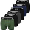 Мужские трусы-боксеры, 6 штук, хлопок