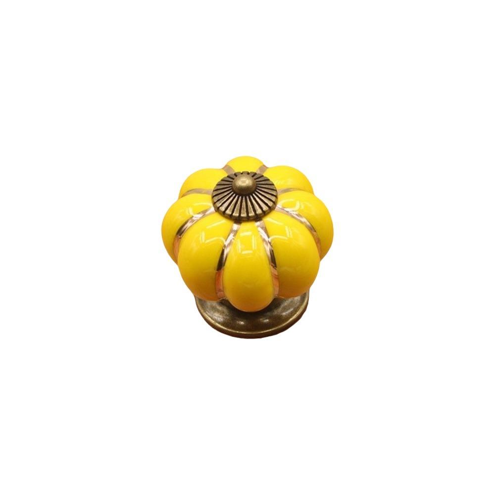 Colorful Drawer Pulls Pumpkin Shape Furniture Handles Vintage Cabinet Handles Furniture Doors