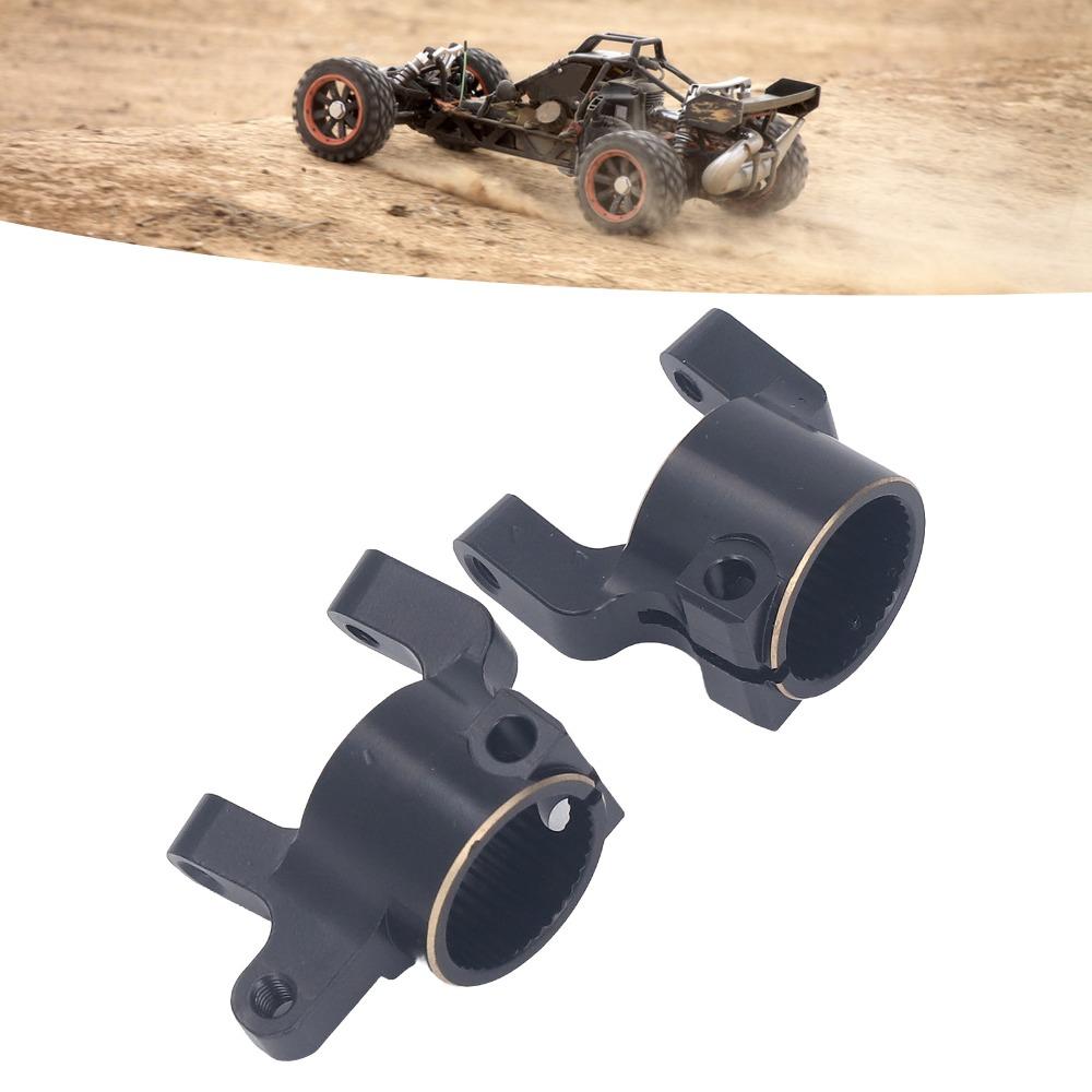 2Pcs/Set Black Brass C Hub Carriers for Axial SCX10 II AR44 1/10 RC Crawler Off-Road Use