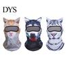 Cycling Face Shield 3D Animal Ears Balaclava, Cat Dog Snow Leopard Mask for Cosplay Headgear Halloween, Full Cover Outdoor Skiing