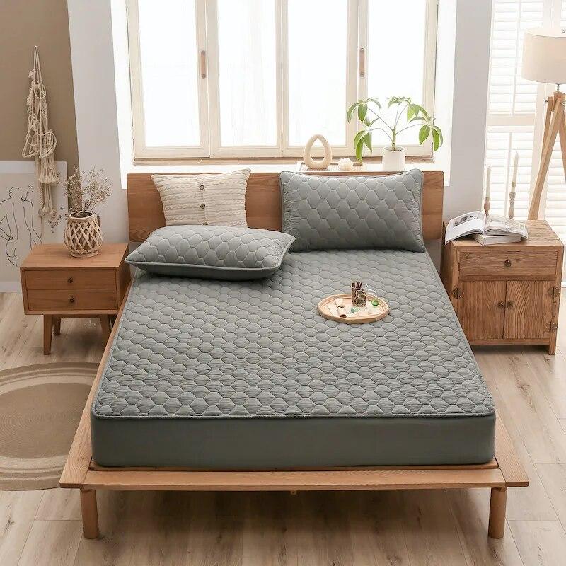 Водонепроницаемая простыня, защитный чехол для матраса, стеганый, толстый, удобный, дышащий, впитывающий пот, 90, 105, 120, 135, 160, 180, 200