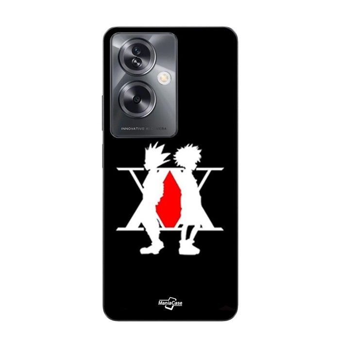 Coque de téléphone - MANIACASE - Oppo A79 5G - Silicone TPU - Noir - Anime Otaku
