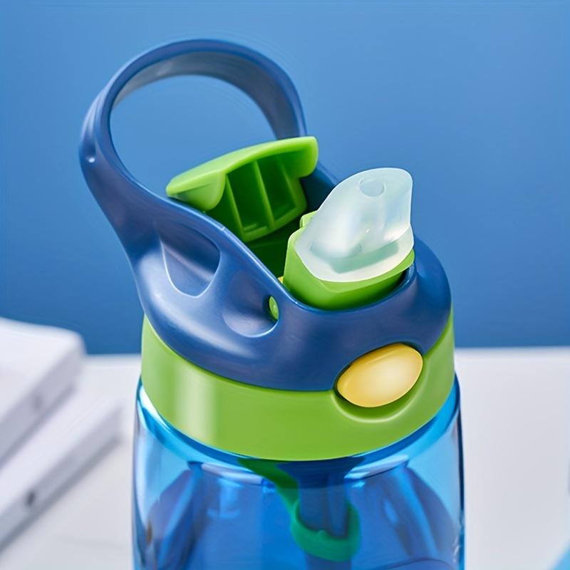 Бутылка для воды для детей с рисунком из мультфильма объемом 480 мл с трубочкой, не содержит BPA, детский чайник для питья, пластиковый портативный прозрачный, для школьных путешествий, милый стаканчик