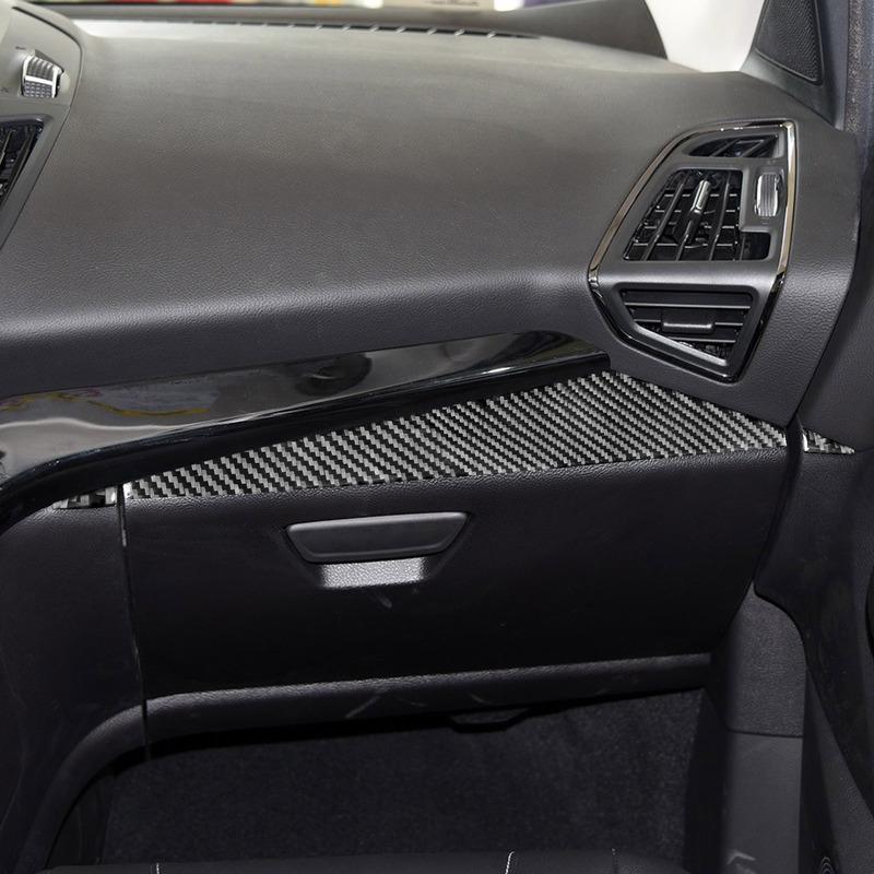 Для Ford Escape Kuga 2013-2016 Декоративная накладка-стикер на крышку бардачка для второго пилота из углеродного волокна Аксессуары для стайлинга автомобиля