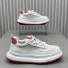 Boys Japanese simple style solid color platform casual shoes new mesh breathable comfortable board shoes