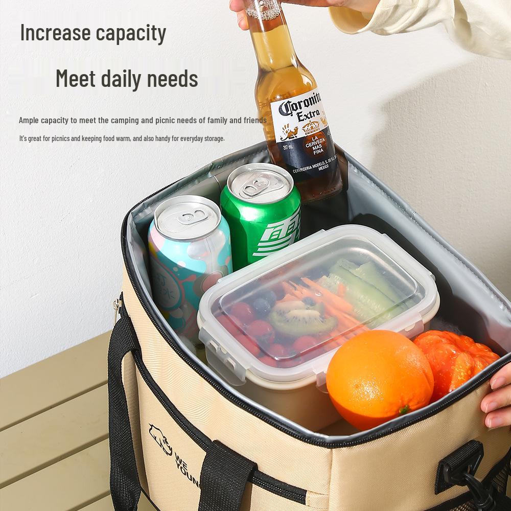 Портативная изотермическая сумка большой вместимости для кемпинга на открытом воздухе и автомобильного охлаждения