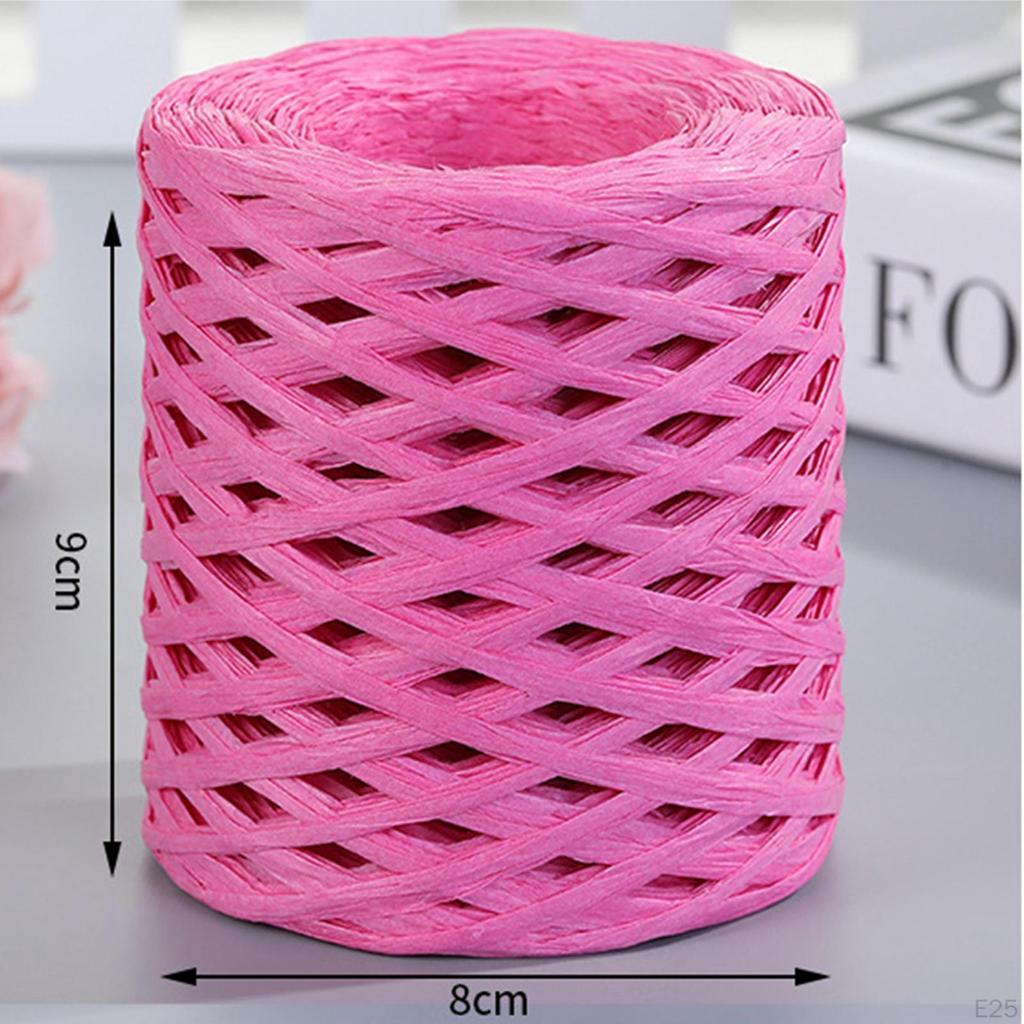 200 м/рулон, бумажная лента из рафии, декор, пригодная для вторичной переработки, прочная для плетения подарочной упаковки на День Святого Валентина