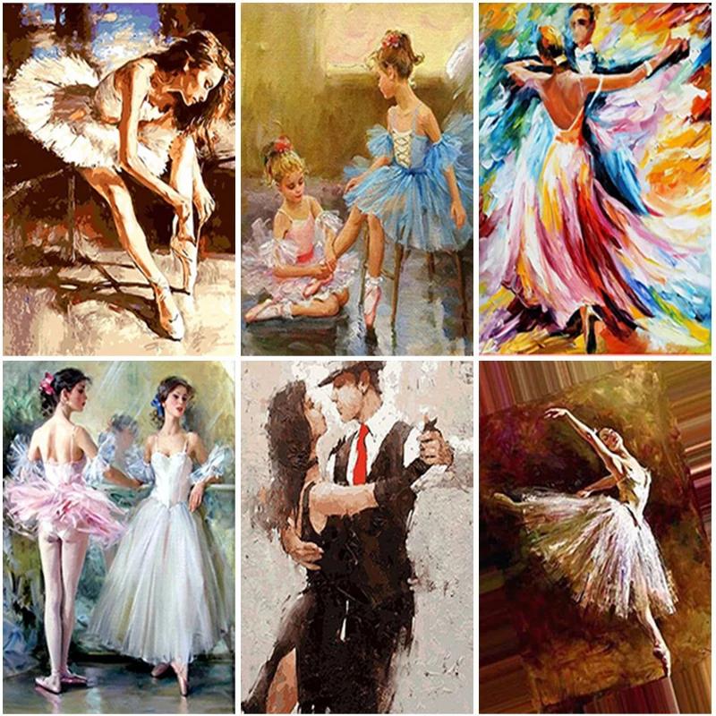 DIY Алмазная вышивка полная квадратная круглая смола алмазная живопись вышивка крестиком балерина девушка Алмазная мозаика Алмазный арт-декор