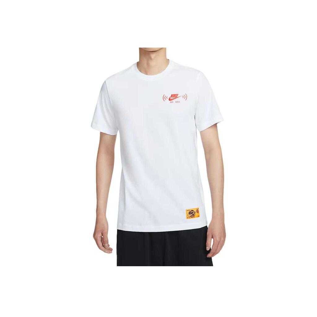 Nike Спортивная одежда Однотонная футболка с круглым вырезом и коротким рукавом Мужские топы FZ5407-100