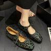 Fashion Leopard Women Sandals Flats Loafers Shoes Summer 2025 Designer Square Toe Shoes Sport Sneakers Casual Mujer Zapatillas