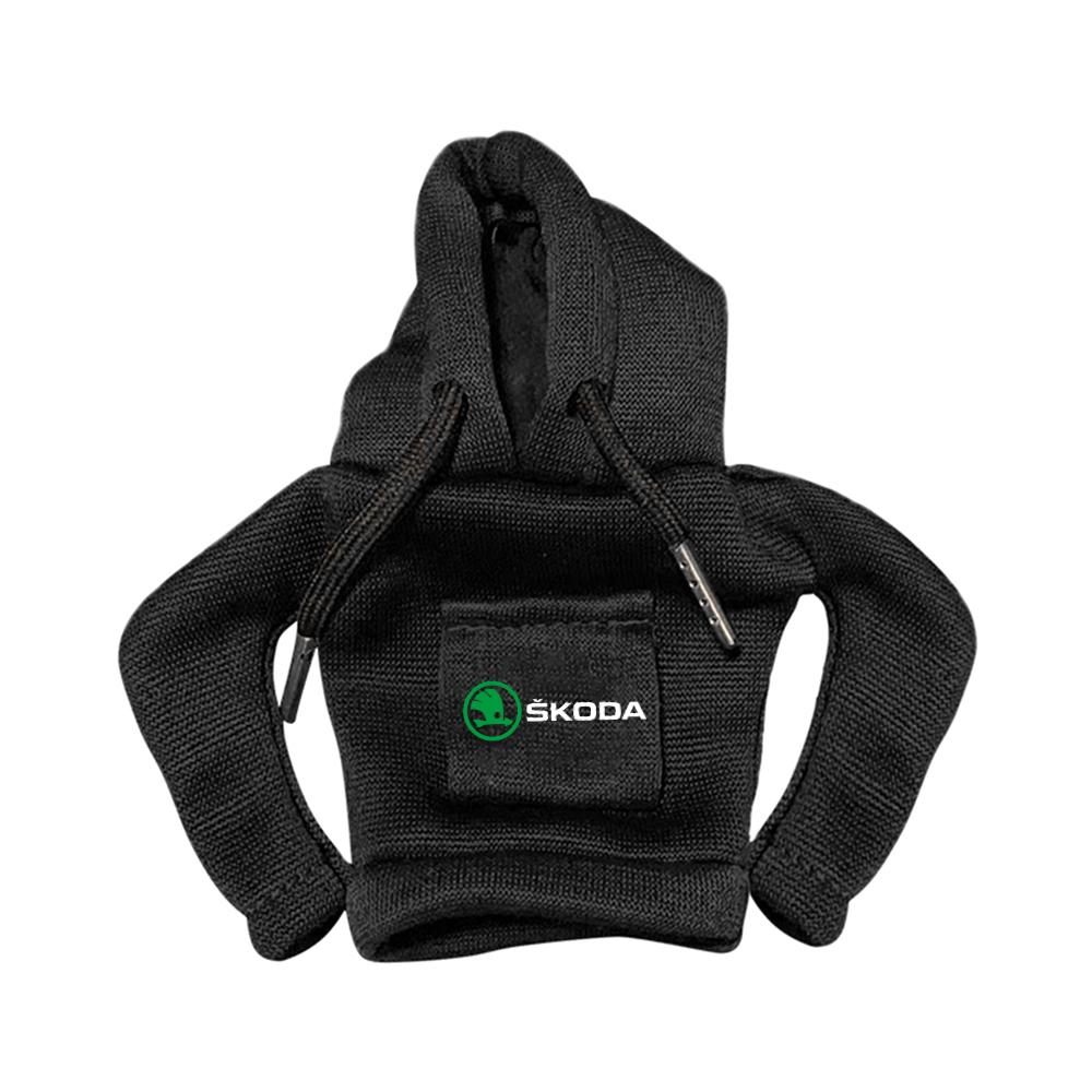 sfrab5 Gear Shift Knob Hoodie Cover Change Speed Lever Sweatshirt Car Gear Shift Cover for Skoda Rapid Fabia Octavia S VII Superb Karop