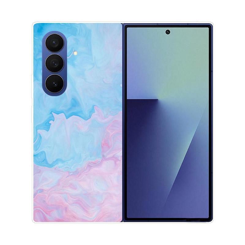 Прозрачный складной чехол для телефона Samsung Galaxy Z Fold 6 7 Прозрачная ударопрочная жесткая крышка из ПК для Samsung Z Fold7 Fold6 Чехол Capa
