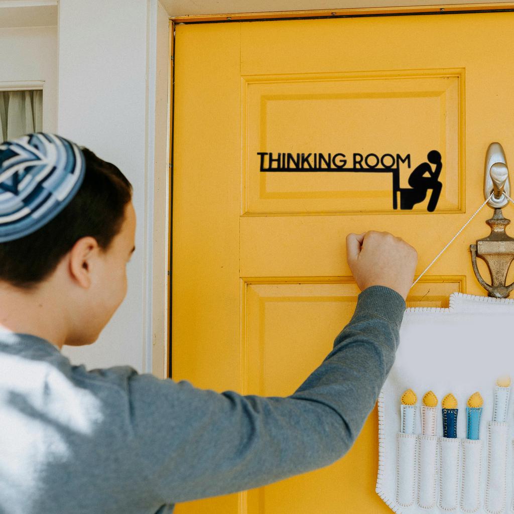 Elegant THINKING ROOM Metal Wall Art Sculpture for Home Decoration In Bedroom Living Room Bathroom Kitchen Garden