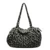 Сумка на плечо с леопардовым принтом, большая вместимость, сумка-тоут для поездок