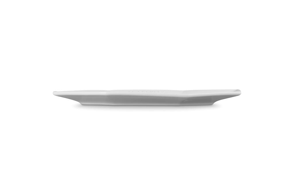 Le Creuset Octagonal Plate, 28cm, White, Heat and Cold Resistant, Microwave and Oven Safe [Official Japanese Product]