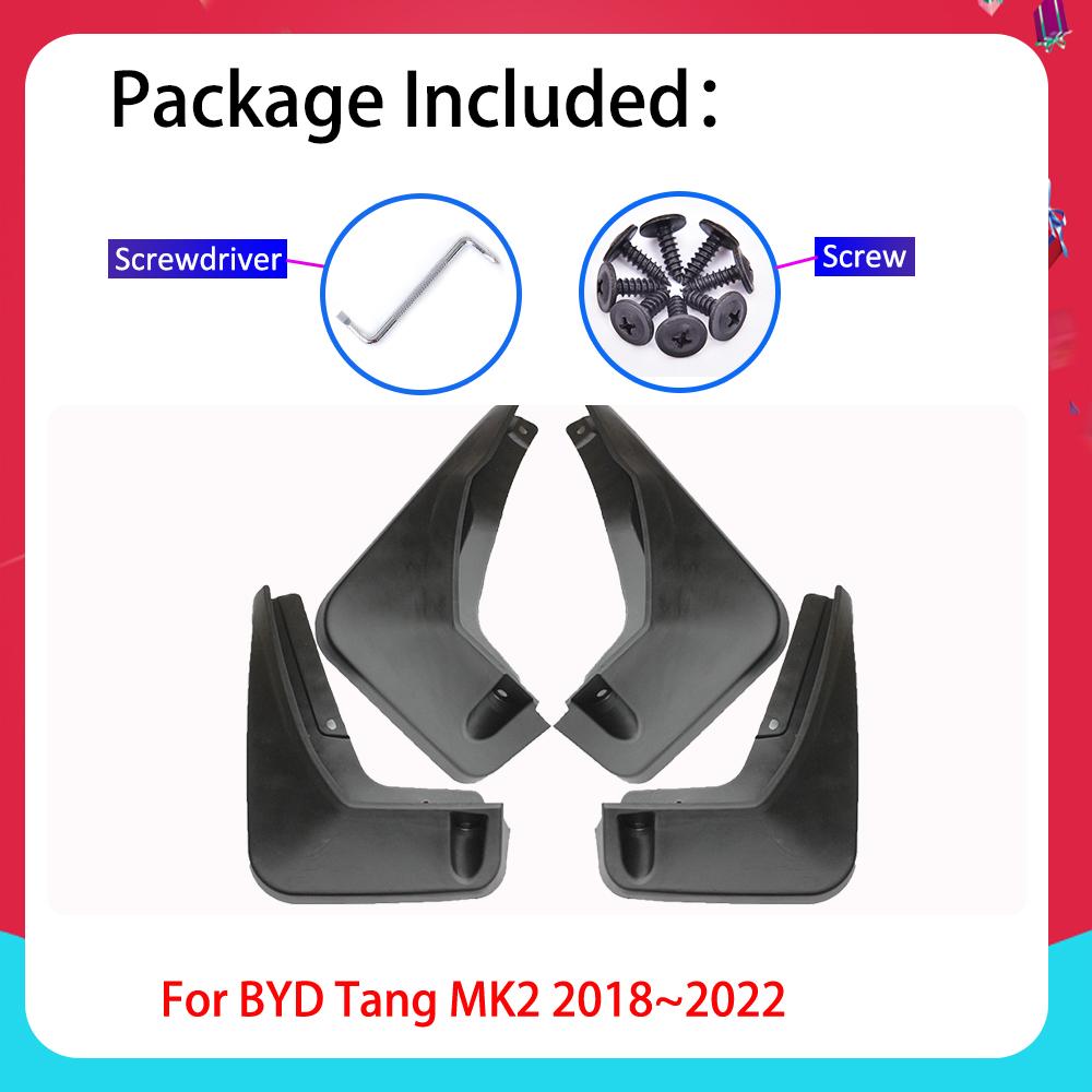 Крыло для BYD Tang MK2 2018 ~ 2022, брызговики, передние и задние брызговики, детали колес, автомобильные аксессуары