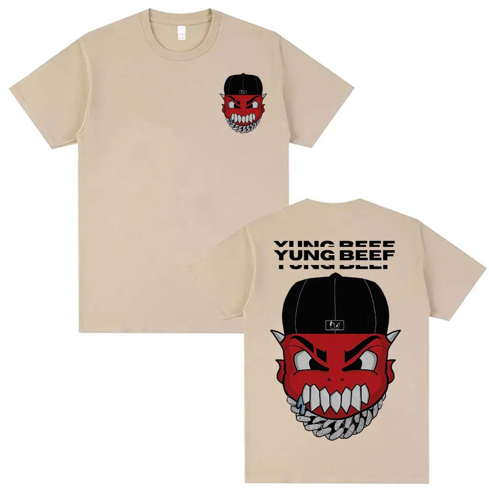 Rapper Yung Beef Album Graphic T Shirts Unisexs Clothing Harajuku Gothic Hip Hop Tshirts Casual Summer ONeck Tshirt Streetwear
