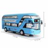 Premium Quality Double-decker Tour London City Bus Pull Back Car Kid Toy With Sound And Light
