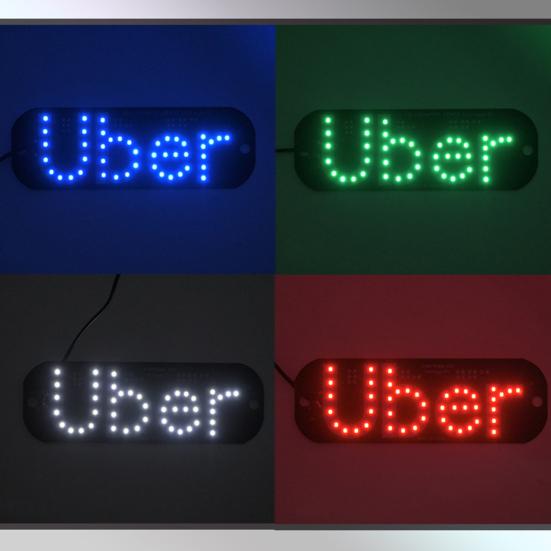 Светодиодный автомобильный световой знак, украшение с присоской, супер яркий Plug-Play, простая установка, световая доска, вывеска, автомобильные аксессуары