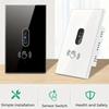 Wire IR Wall Light Switch Wave Infrared Sensor No Need Touch EU UK 220V Glass Screen Panel Electrical