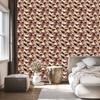 Beige and orange military camouflage wallpaper for living room and bedroom 50x1000