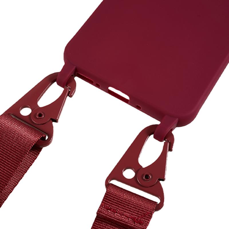 For Samsung Galaxy A54 5G Soft TPU Case Matte Finish Phone Protector with Wide Lanyard