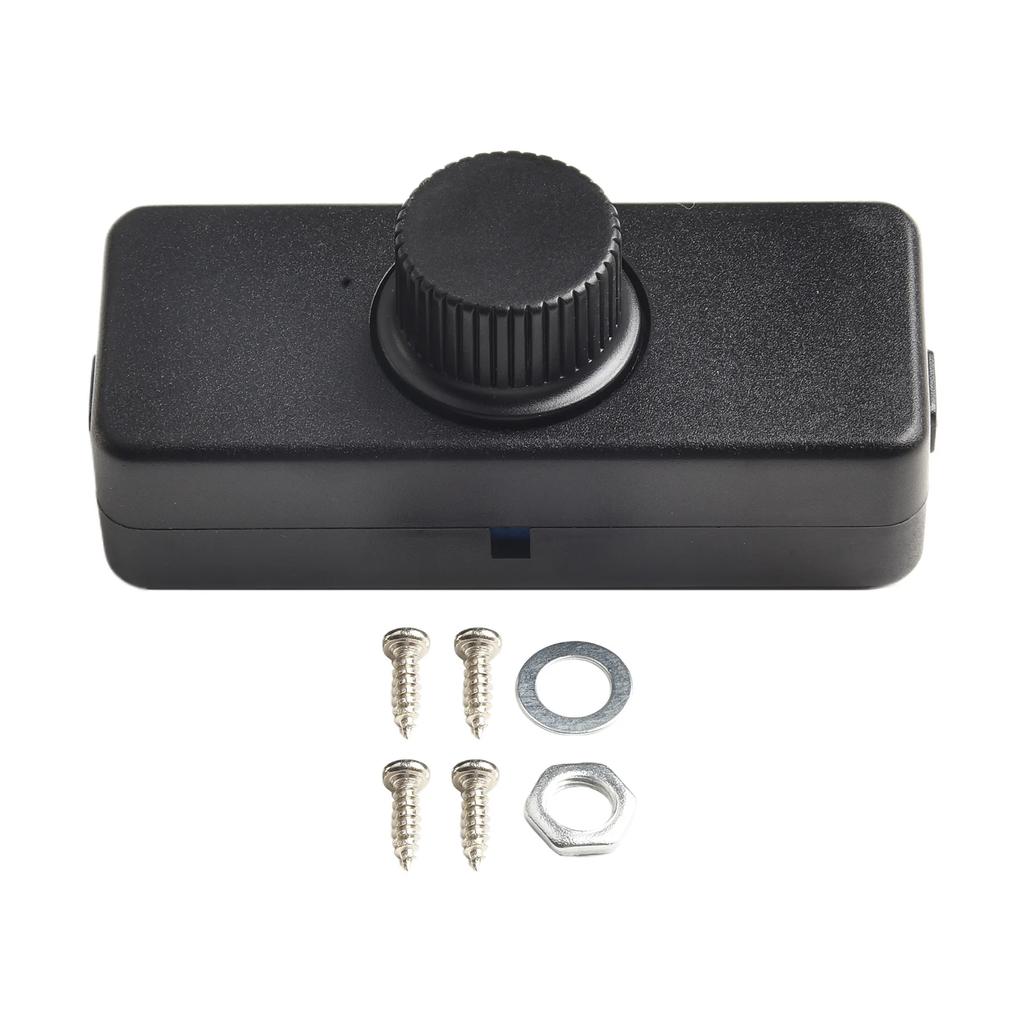 1PC Inline LED Dimmer Switch Built-in Rotary ON/OFF & Knob Control Adjustable LED Dimmer 220-240V Lights Switch Lighting Button