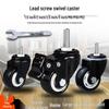 Silent Swivel Casters with Inch Threaded Rod & Double Bearings