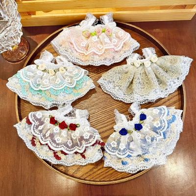 Новая модель подходит для Лабубу Плюшевая кукла в розовом платье, юбка на плечевом ремне, хлопковая кукла, платье принцессы и аксессуары