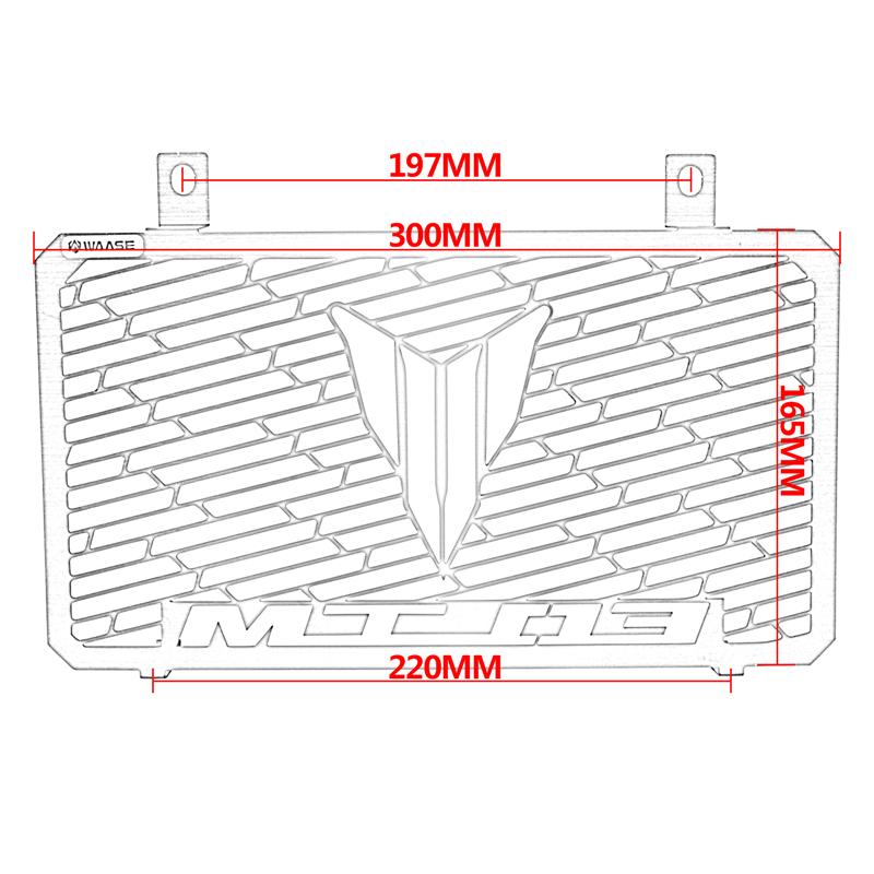waase For Yamaha MT-03 MT03 2006 2007 2008 2009 2010 2011 2012 Radiator Protective Cover Grill Guard Grille Protector