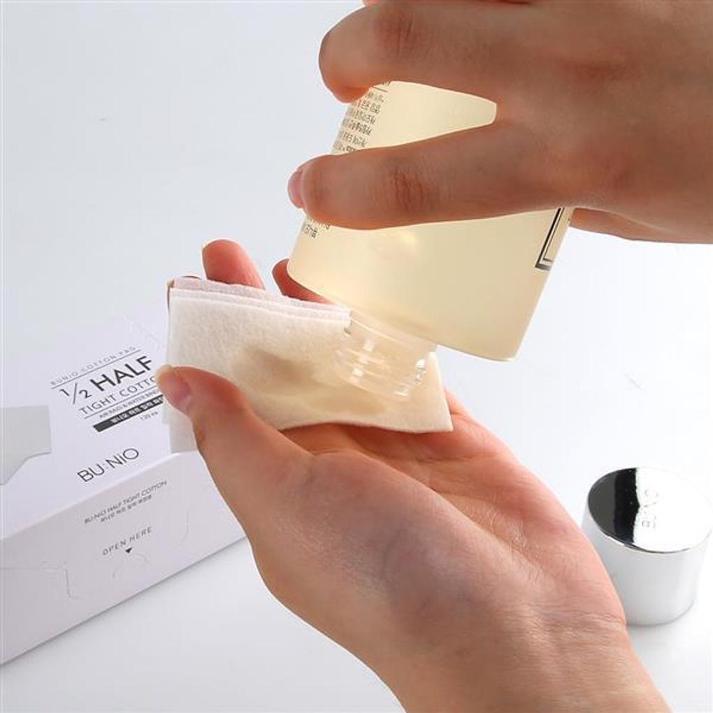 Viewnio Half-Adhesive Cotton Pads (For Toner Packs) 120px x 10