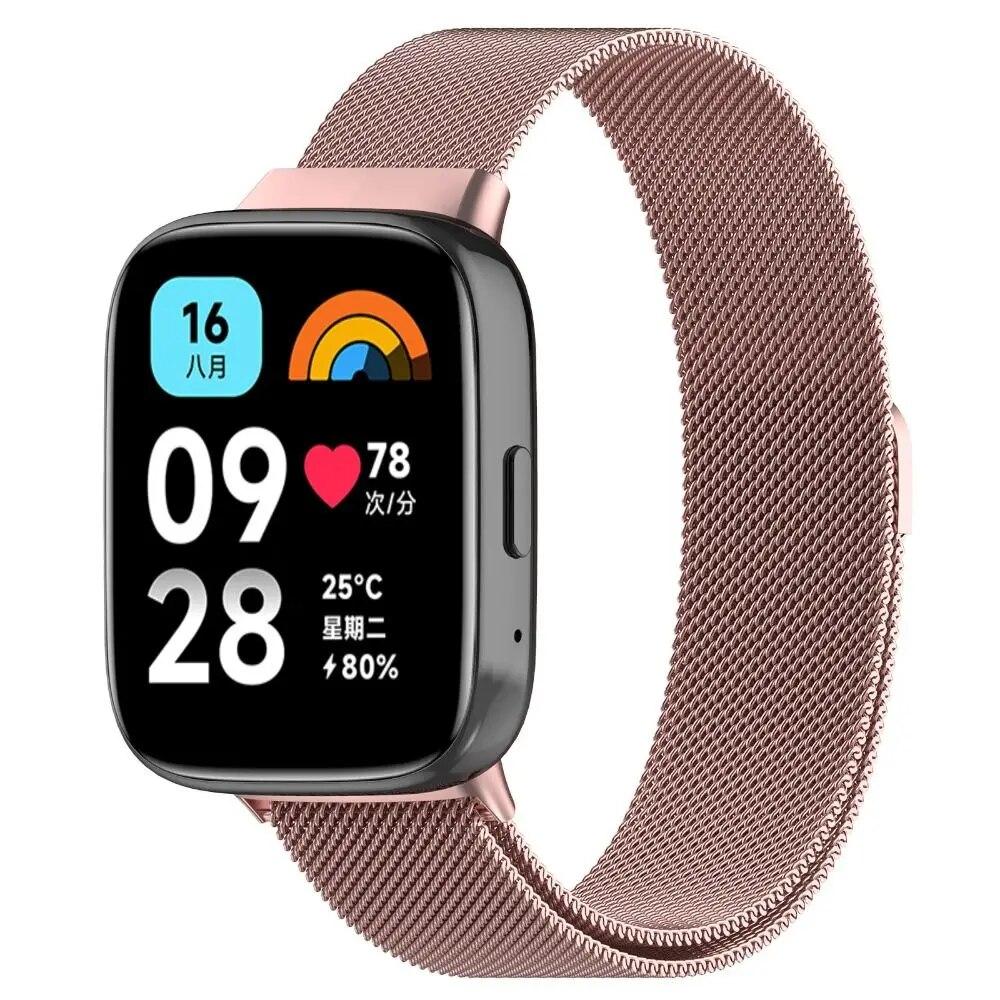 Миланский ремешок для Redmi Watch 3 Active Браслет Ремешок Пояс Замена Металлические наручные часы Металлическая ремешок для часов Аксессуары для Redmi Watch 3 Lite
