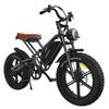 JANSNO Электровелосипед X50 750 Вт Батарея LG 48 В 14 Ач, E-BIKE Внедорожник 20" с Шиной 4.0 Fat, Shimano 7 Скоростей, Полный Амортизатор